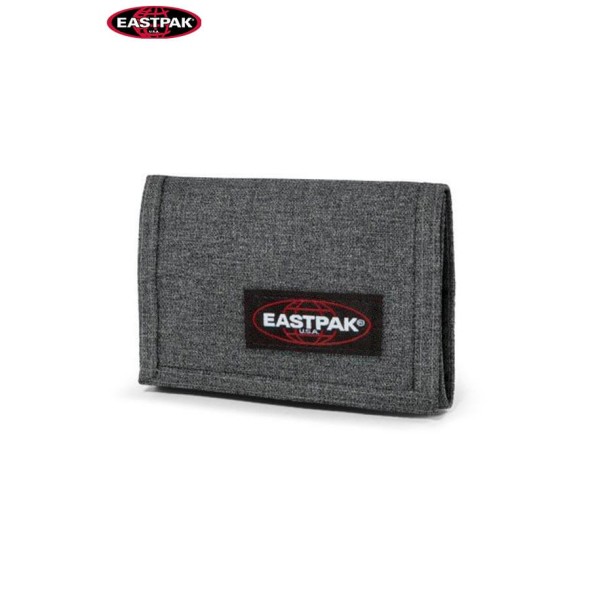 Carteira Porta-Notas com Porta-Moedas Eastpak Mod. Crew Black Denim - ref. 267.EK37177H-3