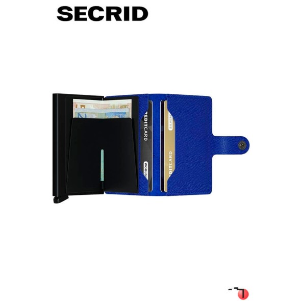 Secrid MINIWALLET Crisple Blue-Black | Ref. 297.MC-AZ-P