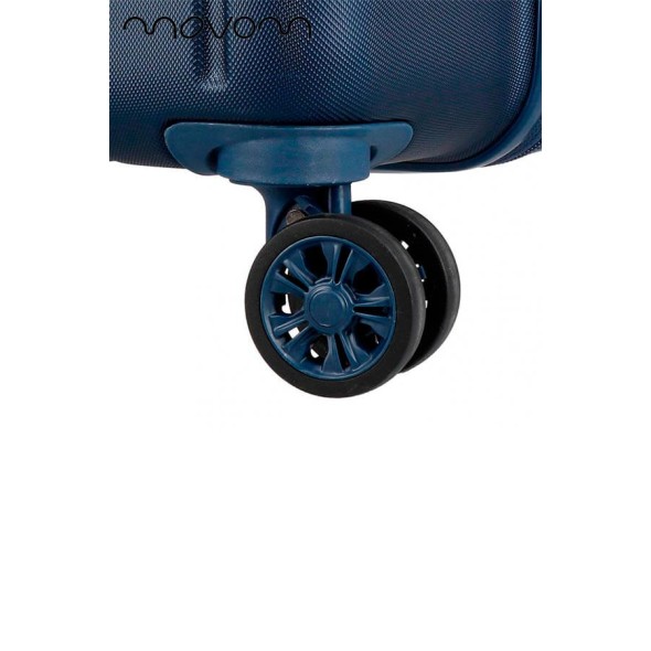 Mala/Trolley de Viagem Grande 75cm 4 Rodas Spinner Expansível Movom WOOD Azul Marinho | Ref. 186.5319464C