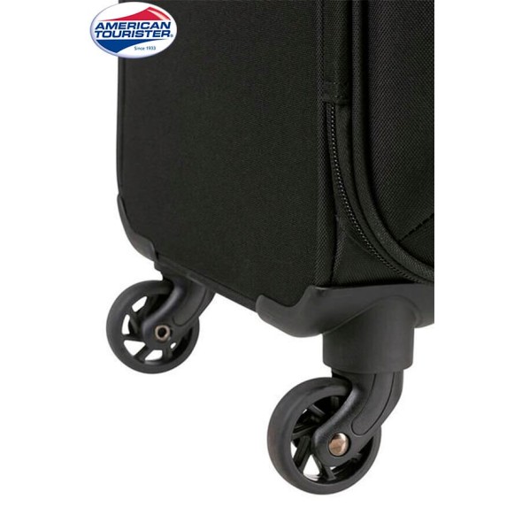 American Tourister Mala de Cabine / Trolley 55cm HOLIDAY HEAT Preta | Ref. 9250G00409