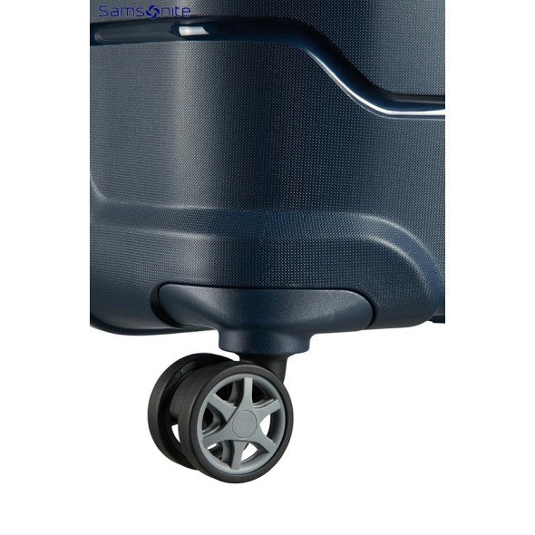 Samsonite Mala/Trolley de Viagem Grande 75cm 4 Rodas Spinner Expansível FLUX Azul Escuro - Ref. 92CB000341