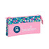 Estojo Escolar Triplo Compartimento Benetton BLOOMING Rosa | Ref. 248.812150744