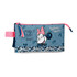 Estojo Escolar Triplo Minnie MAKE IT RAIN BOWS Azul | Ref. 186.4534321