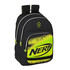 Mochila Escolar Adap. 42cm 2C Nerf NEON Preta | Ref. 248.612240773