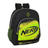 Mochila Escolar Júnior Adap. 38cm Nerf NEON Preta | Ref. 248.612240640