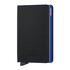 Secrid SLIMWALLET Matte Black & Blue | Ref. 297.SM-BB
