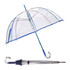 Guarda-Chuva de Senhora Benzi Manual 8V Transparente c/ Azul | Ref. 288.PA60A