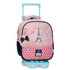 Mochila Pré-Escolar Adap. 25cm c/ Carro Enso BONJOUR Rosa | Ref. 186.95221T1
