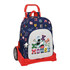 Mochila Escolar 42Cm c/ Carro Evolution MICKEY Only One Azul | Ref. 248.612314860