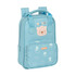 Mochila Pré-Escolar 28cm c/ Pegas Safta URSINHO Azul | Ref. 248.642394765