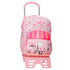 Mochila Escolar Adap. 40cm c/ Carro Roll Road COFFEE SHOP Rosa | Ref. 186.48422T1