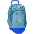 Mochila Escolar Adap. 46cm 2C c/ Carro Movom WILD FLOWERS Azul | Ref. 186.27526T1