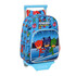 Mochila Infantil Adap. 34cm c/ Carro PJ MASKS Azul | Ref. 248.612386020