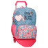 Mochila Escolar Adap. 42cm 2C c/ Carro Enso LITTLE DREAMS Azul | Ref. 186.94926T1