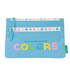 Estojo Escolar Grande 2 Zips BENETTON Spring Azul Claro | Ref. 248.812451033