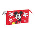 Estojo Escolar Triplo MICKEY Fantastic Azul/Vermelho | Ref. 248.812333744