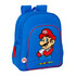 Mochila Escolar Júnior Adap. 38Cm SUPER MARIO Play Azul | Ref. 248.612371640