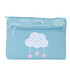 Estojo Grande 2 Zips Fácil Limpeza SAFTA Nuvem Azul | Ref. 248.842459033