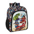 Mochila Escolar Júnior Adap. 38Cm AVENGERS Forever Preta | Ref. 248.612384640