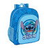 Mochila Escolar Júnior Adap. 38Cm STITCH Azul | Ref. 248.612388640
