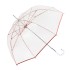 Guarda-Chuva Sra. Comprido Man. 62/8 EZPELETA 10764 Transparente c/ Rosa | Ref. 104.10764R