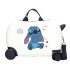 Mala de Viagem Infantil ABS 4 Rodas Easyjet STITCH Exited Branca | Ref. 186.4371041