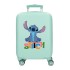 Mala de Cabine / Trolley 50cm 4R STITCH Aloha Turquesa | Ref. 186.4951341
