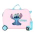 Mala de Viagem Infantil ABS 50cm 4R STITCH In the World Rosa | Ref. 186.2099841