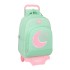 Mochila Escolar 42Cm c/ Carro Reciclado BLACKFIT8 Moon Verde Menta | Ref. 248.642340160