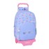 Mochila Escolar c/ Carro 46cm BENETTON Lila Roxo Lilás | Ref. 248.612551160