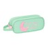 Estojo Escolar Duplo Re0ciclado BLACKFIT8 Moon Verde Menta | Ref. 248.842340513
