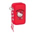 Estojo Escolar Triplo 37 Peças HELLO KITTY Iconic Vermelho | Ref. 248.412516857