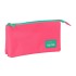 Estojo Escolar Triplo NAIT NAIT Rosa Fluor | Ref. 248.103817