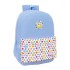 Mochila Escolar Adap. 46Cm Rec. SMILEY WORLD Joyful Azul | Ref. 248.612481758