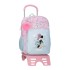 Mochila Escolar Adap. 40Cm c/ Carro MINNIE Happy Azul Claro | Ref. 186.49223T2