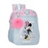 Mochila Pré-Escolar Adap. 28Cm MINNIE Happy Azul Claro | Ref. 186.49221D2