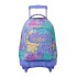 Mochila Escolar Compacta c/ Rodas Renglones TOTTO 5Q8 Lilás | Ref. 330.MA03ECO00616P5Q8