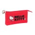 Estojo Escolar Triplo HELLO KITTY Iconic Vermelho | Ref. 248.812516744