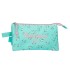 Estojo Escolar Triplo PEPE JEANS Nora Turquesa | Ref. 186.6044342