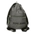 Mochila Saco c/ Bolso Frontal PEPE JEANS Edmon Cinza | Ref. 186.6913822