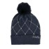 ANEKKE Gorro de Malha c/ Detalhes e Pompom Azul Marinho | Ref. 280.41481-322
