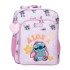 Mochila Escolar Adap. 40Cm STITCH You & Me Malva, Modelo: Mochila 40cm Adap., Cor: Malva