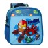 Mochila Pré-Escolar Adap. 25Cm IRON MAN Friends Azul | Ref. 186.43720F1