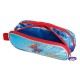 Estojo Escolar Duplo Compartimento SPIDERMAN STREET Azul - Ref. 186.2384261(2)
