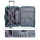 Jaslen Mala/Trolley de Viagem Média 64cm 4 Rodas Spinner LONDRES Turquesa - Ref. 237.16110002A(7)