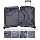 Jaslen Mala/Trolley de Viagem Médio 66cm 4 Rodas Spinner DUBLIN Preto - Ref. 237.16100004B(4)