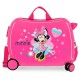 Mala Infantil ABS com 4 Rodas MINNIE LOVE Rosa - Ref. 186.2059822