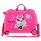 Mala Infantil ABS com 4 Rodas MINNIE LOVE Rosa - Ref. 186.2059822(6)