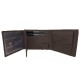 Carteira de Homem Doggy Horizontal com Porta Moedas RFID LUXLINE Castanho | Ref. 86.A101C