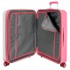 Mala/Trolley Médio 70cm 4 Rodas Spinner Expansível Pepe Jeans Rosa | Ref. 186.7199763B